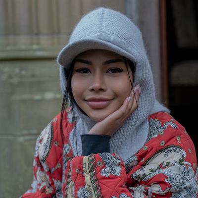 Alex Max Snood & Headband Set - Grey